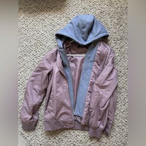 Forever 21 Blush Pink and Charcoal Gray Jacket